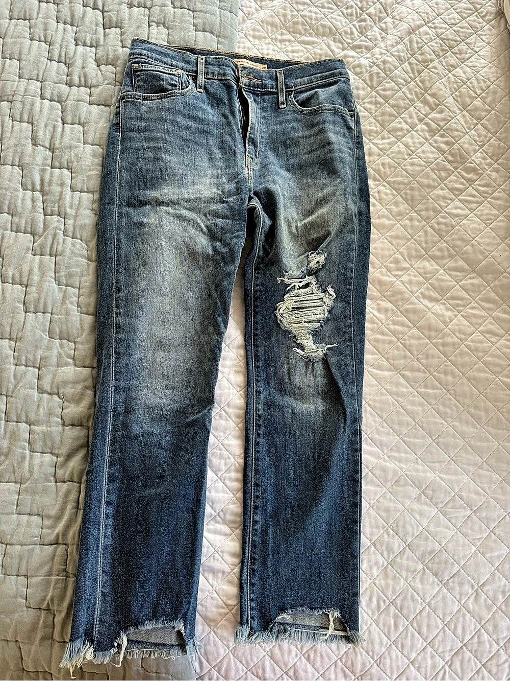 Levi's 724 High Rise Straight Jeans Waist 29 Blue